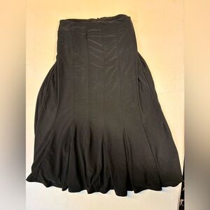 Elegant Black Midi Skirt
